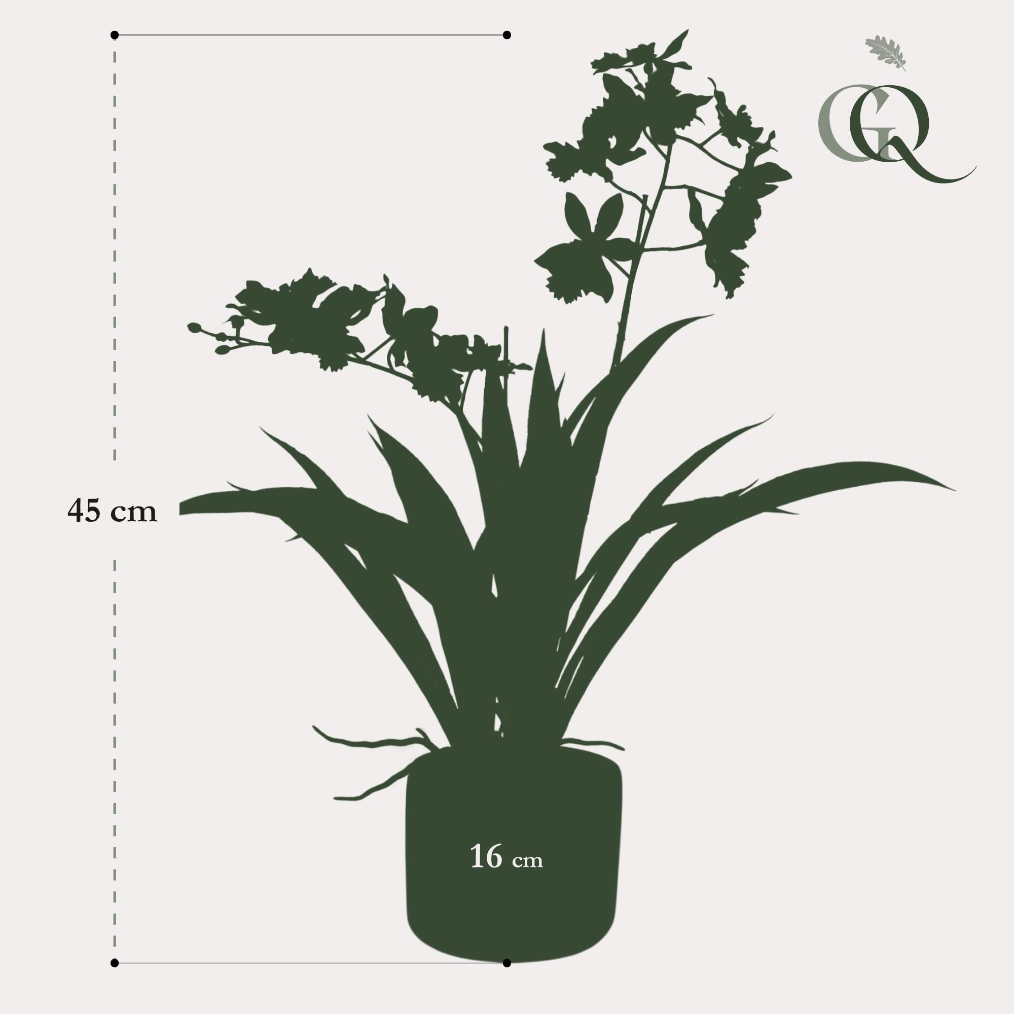 Kunst Orchidee – weiß – 45cm