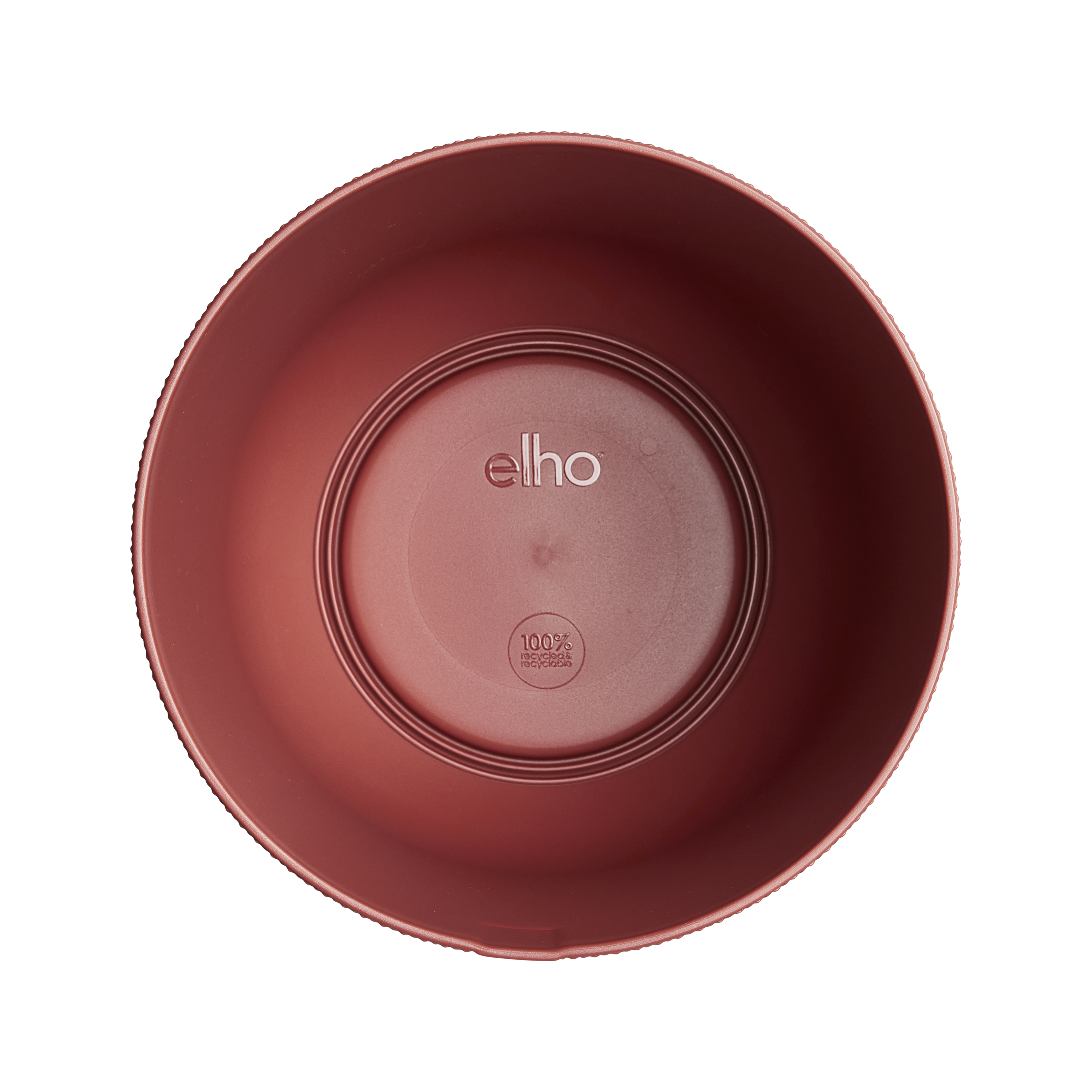 Eleganter elho Jazz Round Pflanzentopf Tuscan Red