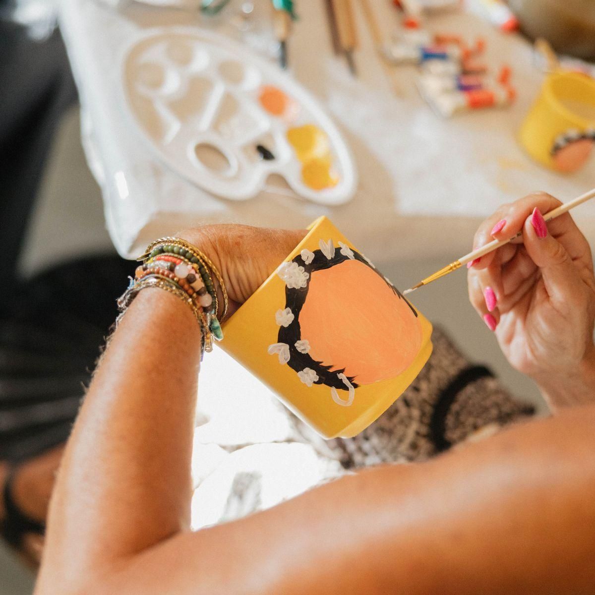 Blumentöpfe Bemal-Set für kreative DIY Projekte