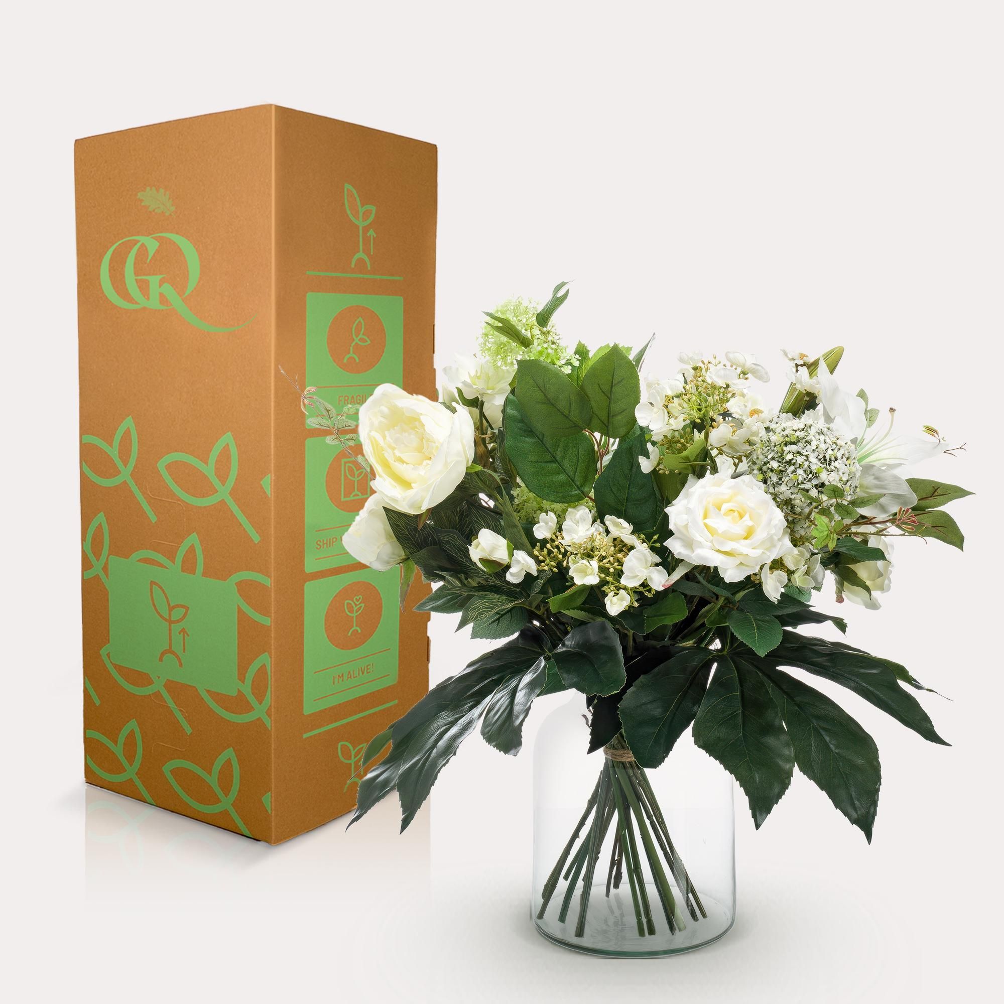 Kunstblumenstrauß White Dream Weiß