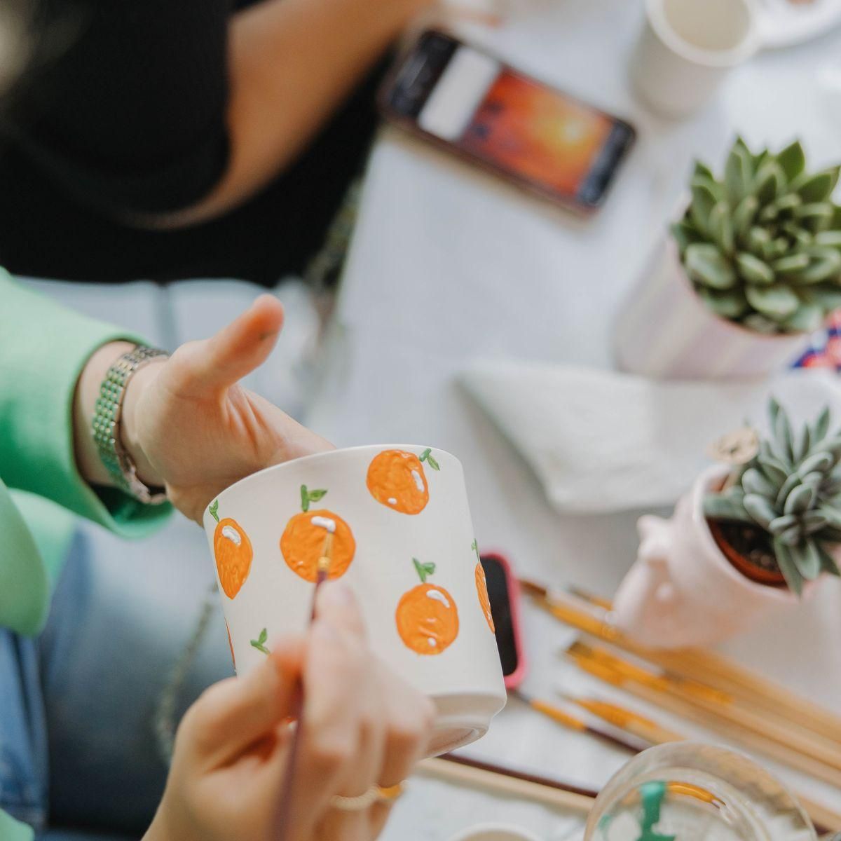 Blumentöpfe Bemal-Set für kreative DIY Projekte