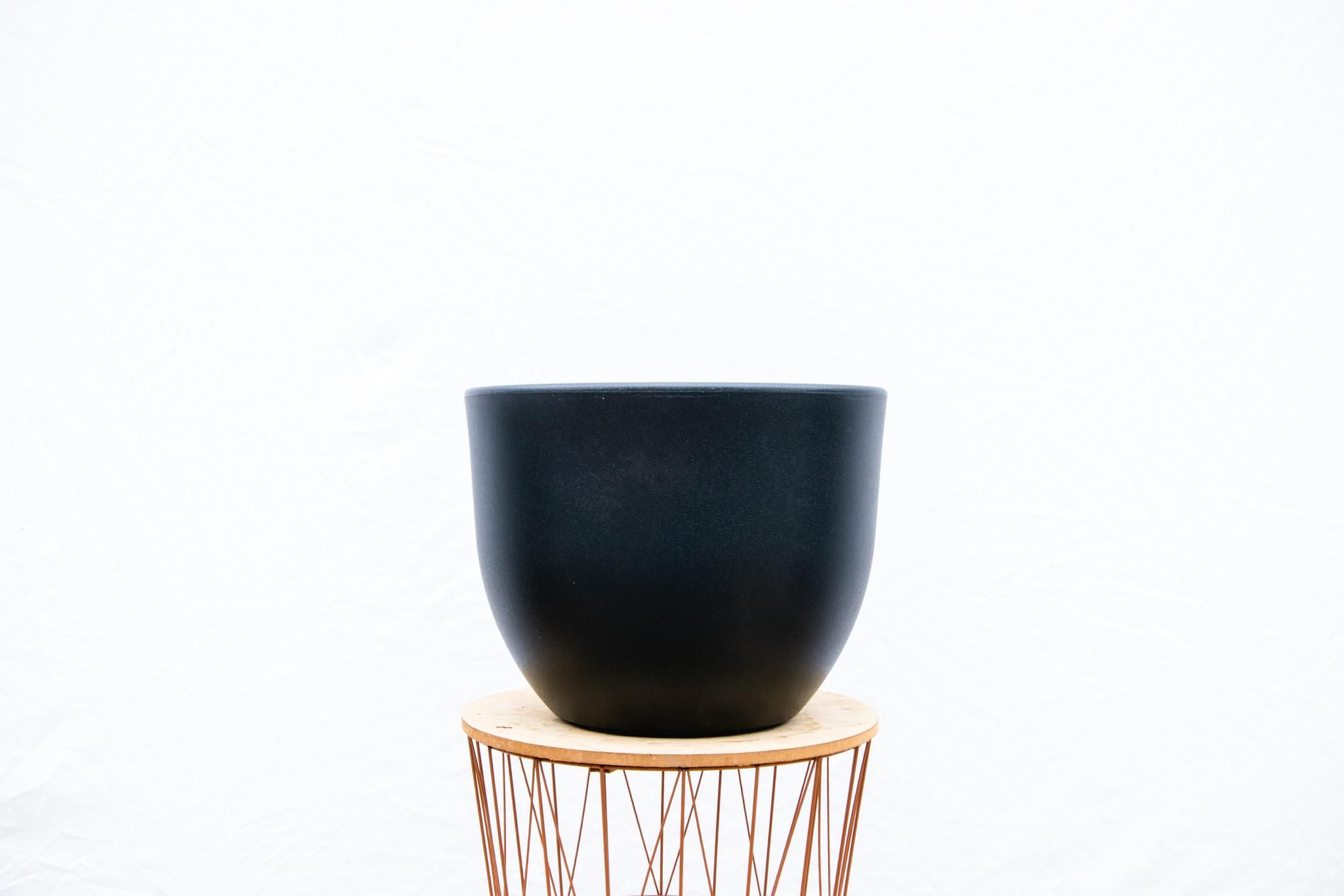 Moderner Blumentopf Anthrazit Eggy
