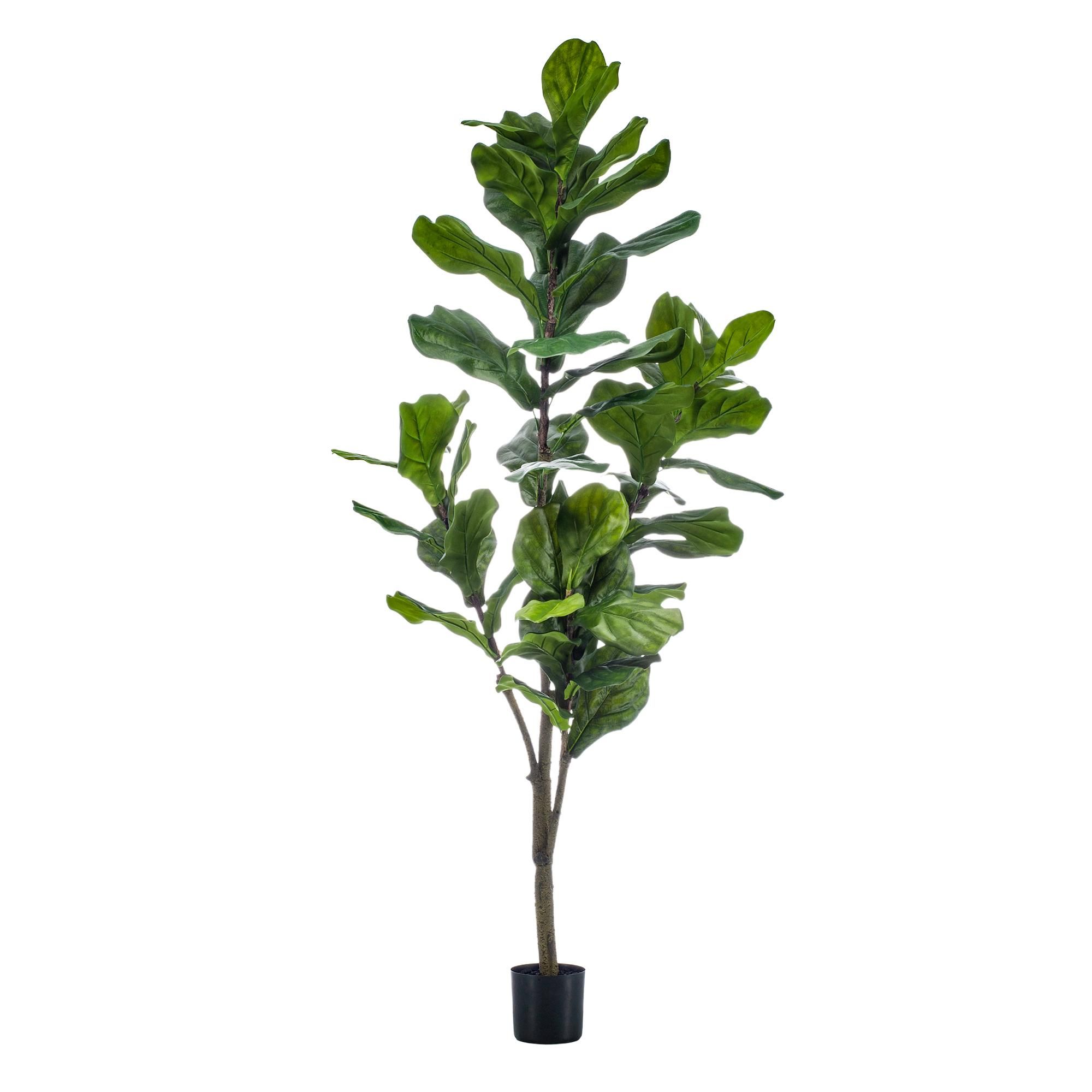 Kunstpflanze Ficus Lyrata – Tabakblattfeige – 150cm – künstliche Zimmerpflanze