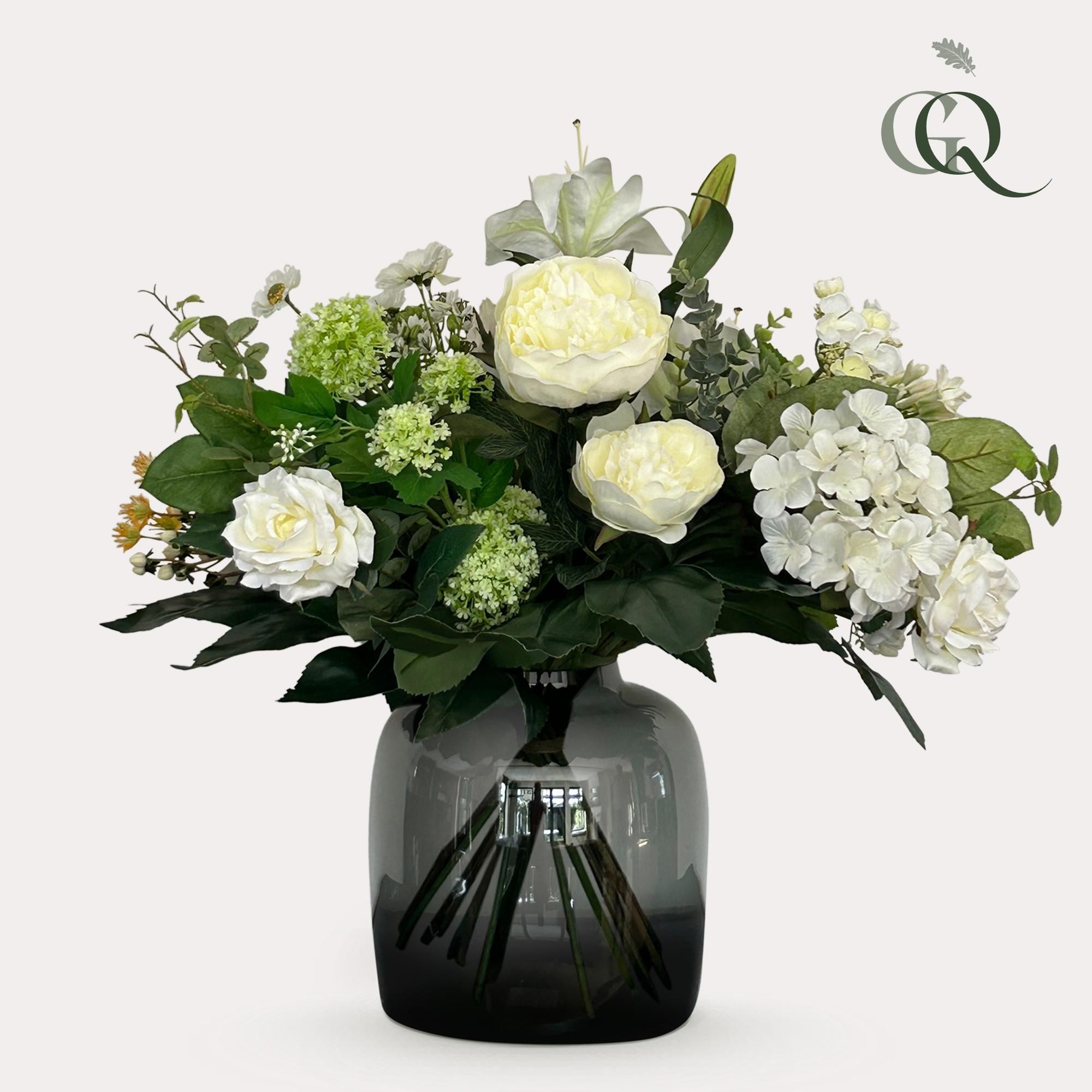 Kunstblumenstrauß White Dream Weiß