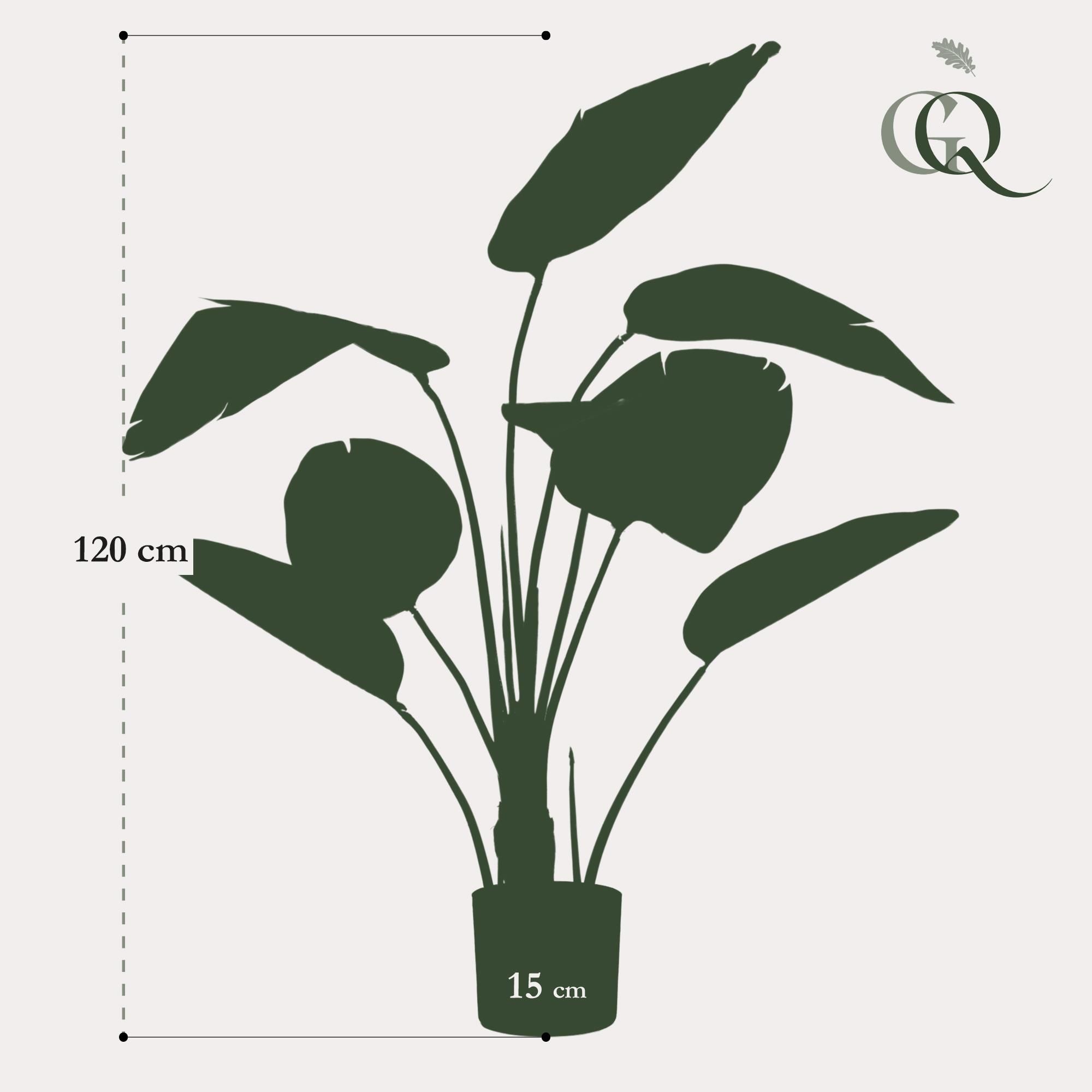 Kunst Strelitzia nicolai | Paradiesvogelblume | 120cm