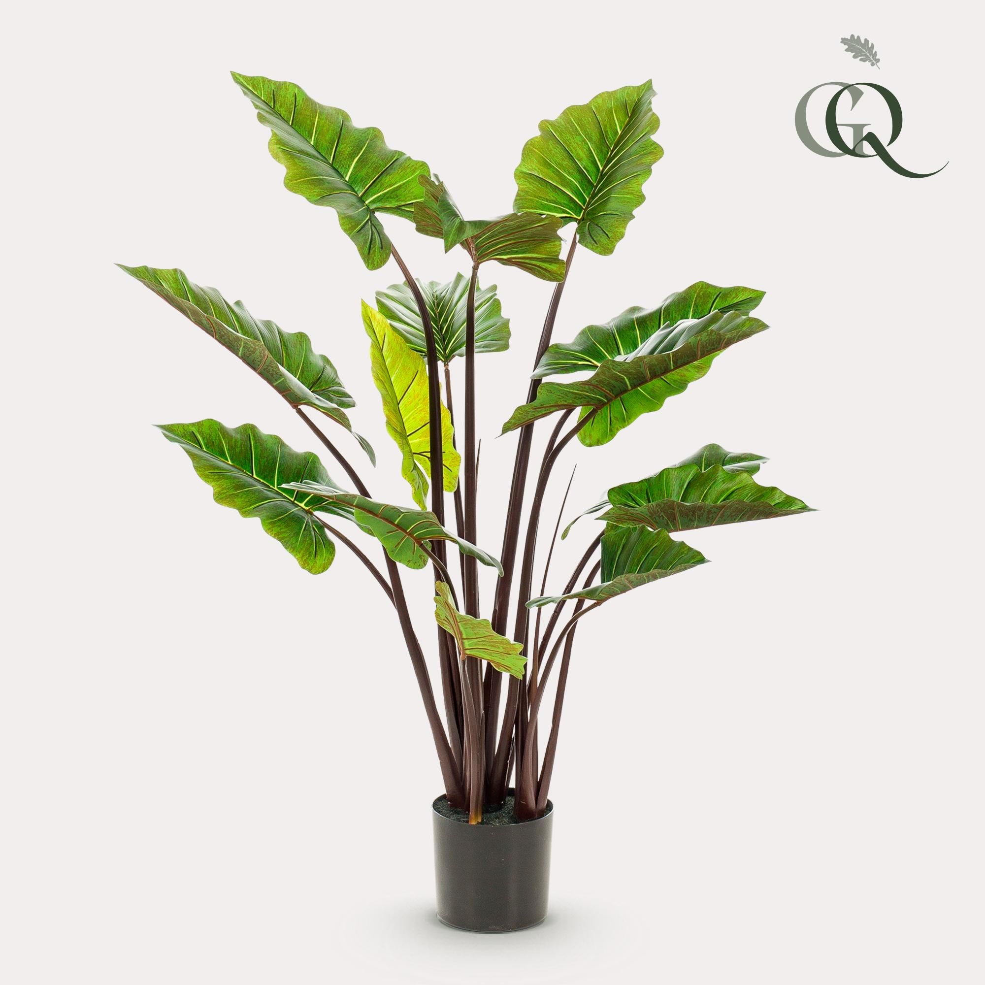 Künstliche Colocasia Pink China Elefantenohr Pflanze