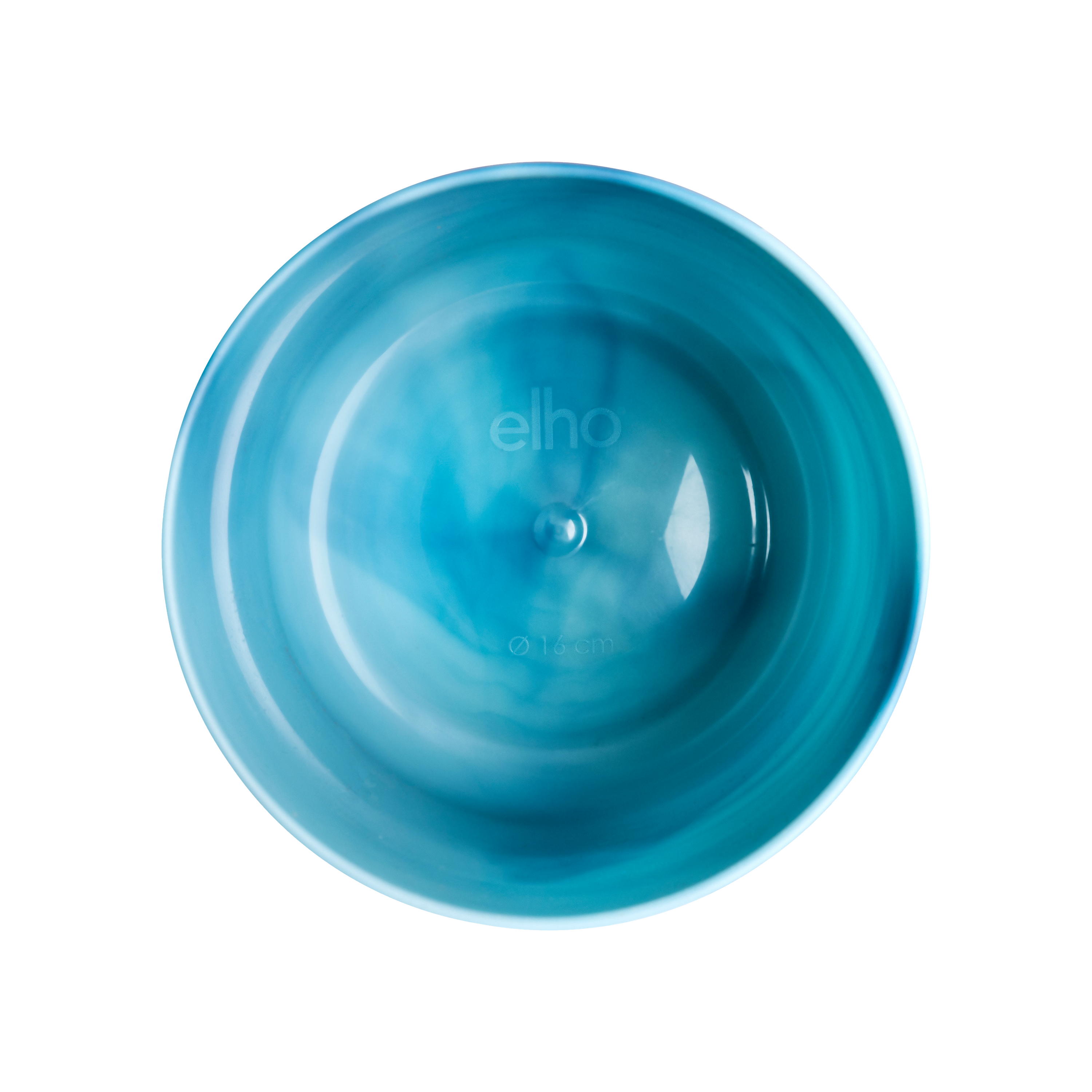 Moderner Elho Ocean Round Pflanztopf in Atlantic Blau