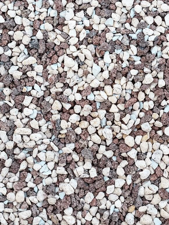 Robuster Pflanzenübertopf Vulcastrat in Grau
