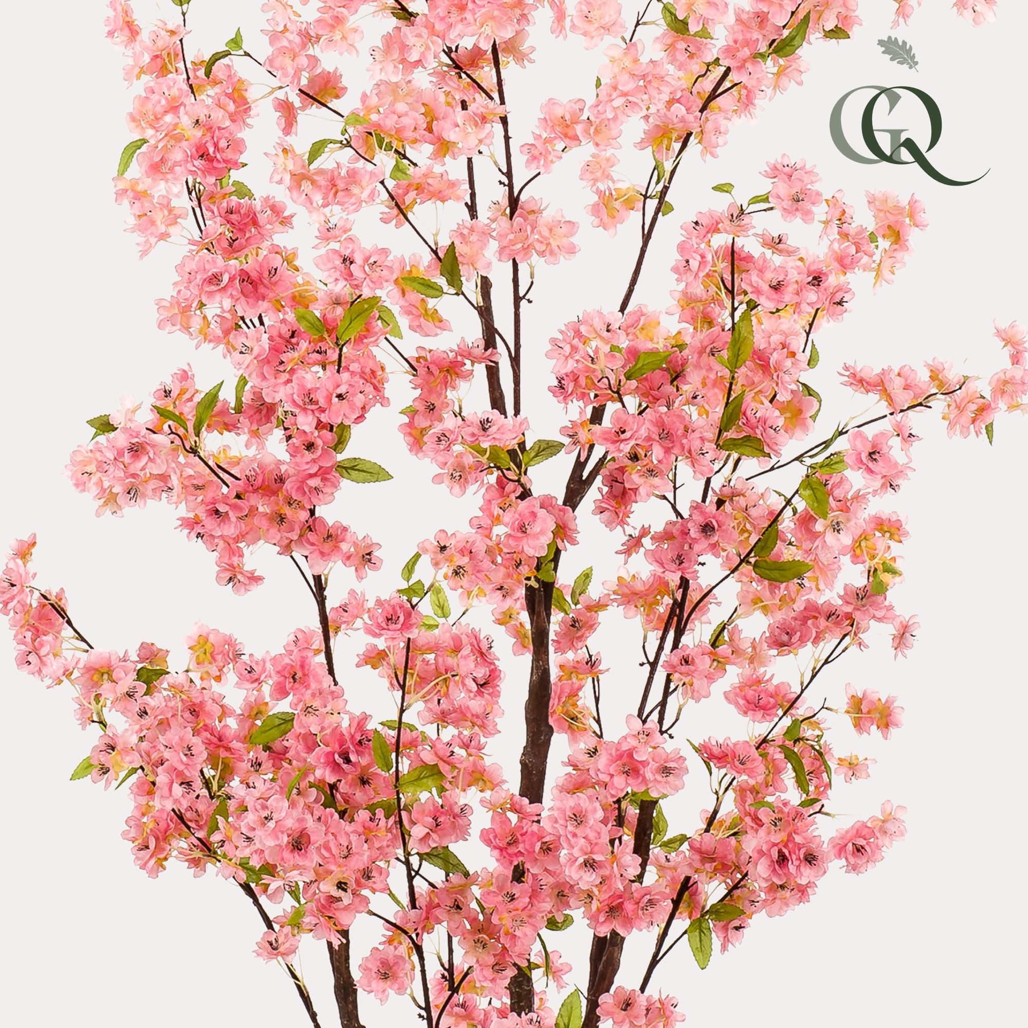 Kunstpflanze Prunus Kirschblüte – Rosa – 175cm