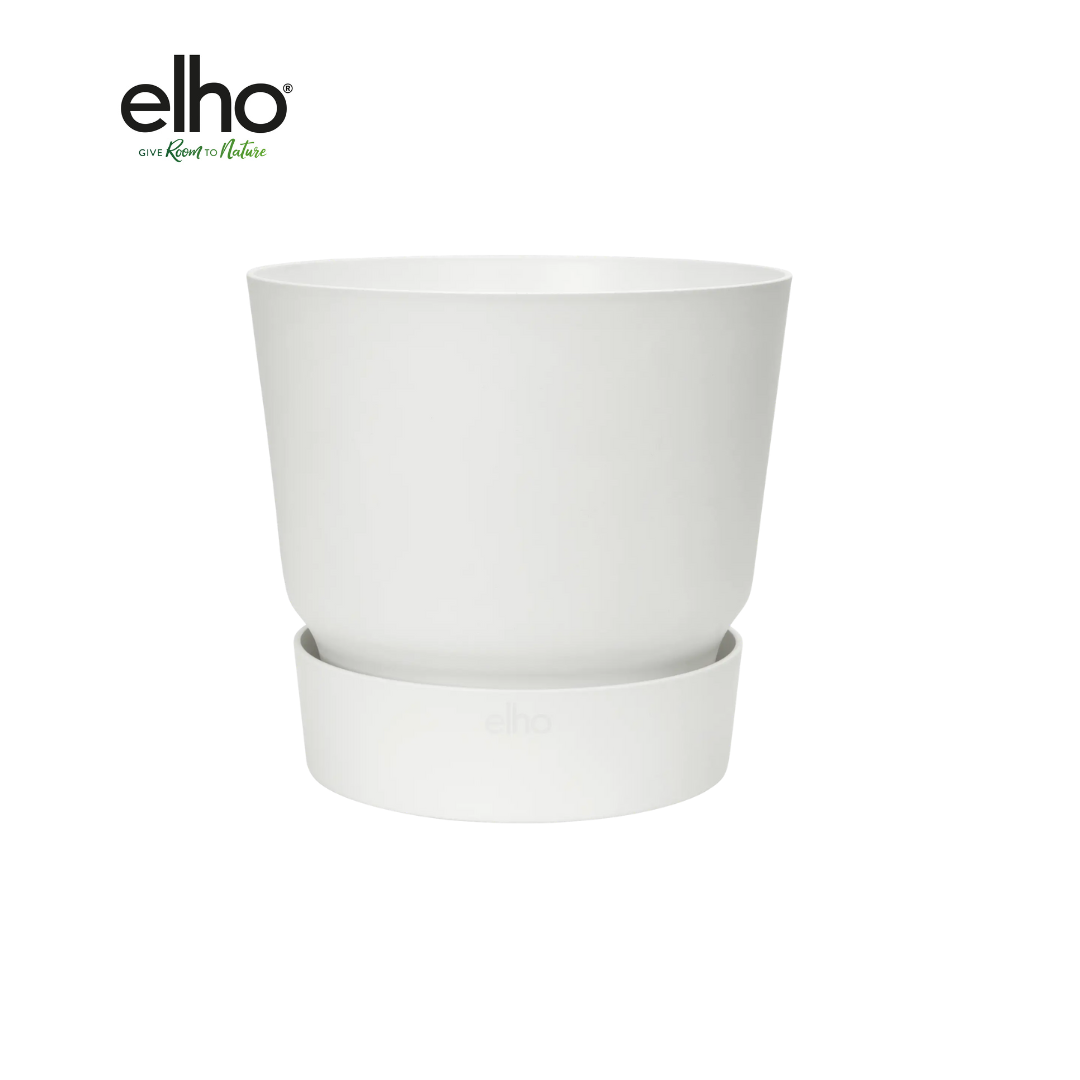 Moderner elho Greenville Blumentopf Rund Weiß
