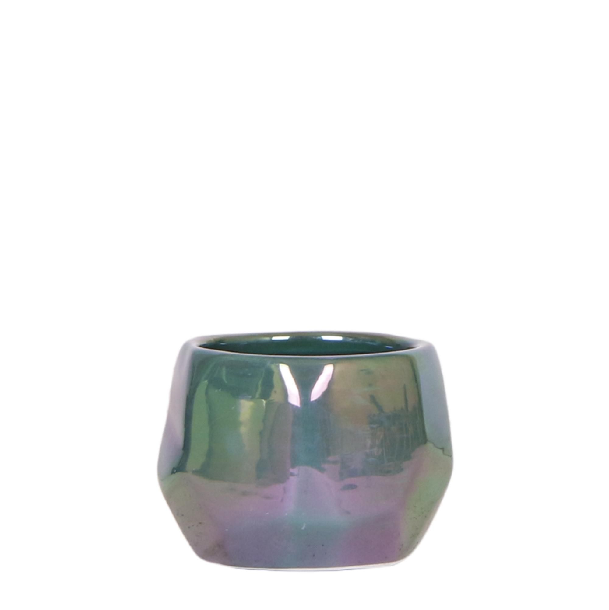 Perlentopf Grün – Ø6cm – Stilvoll Dekorative Blumenvase