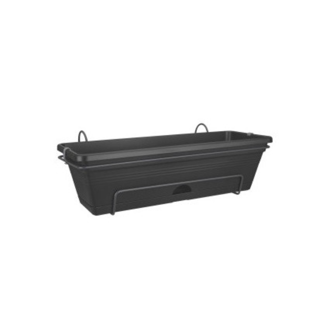 Balkonkasten 50cm – Schwarz | Wetterfest