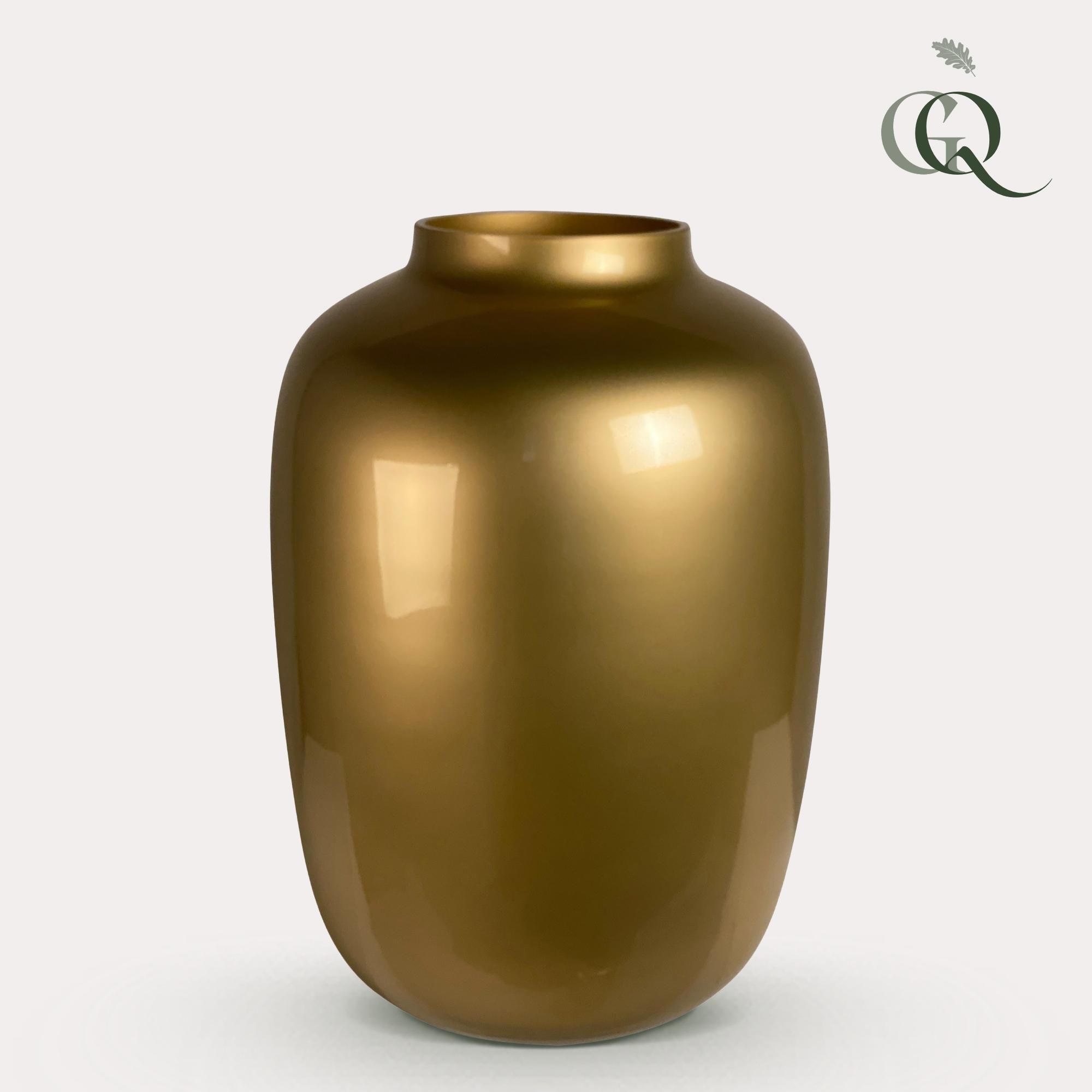 Elegante Glasvase Gold Artic M