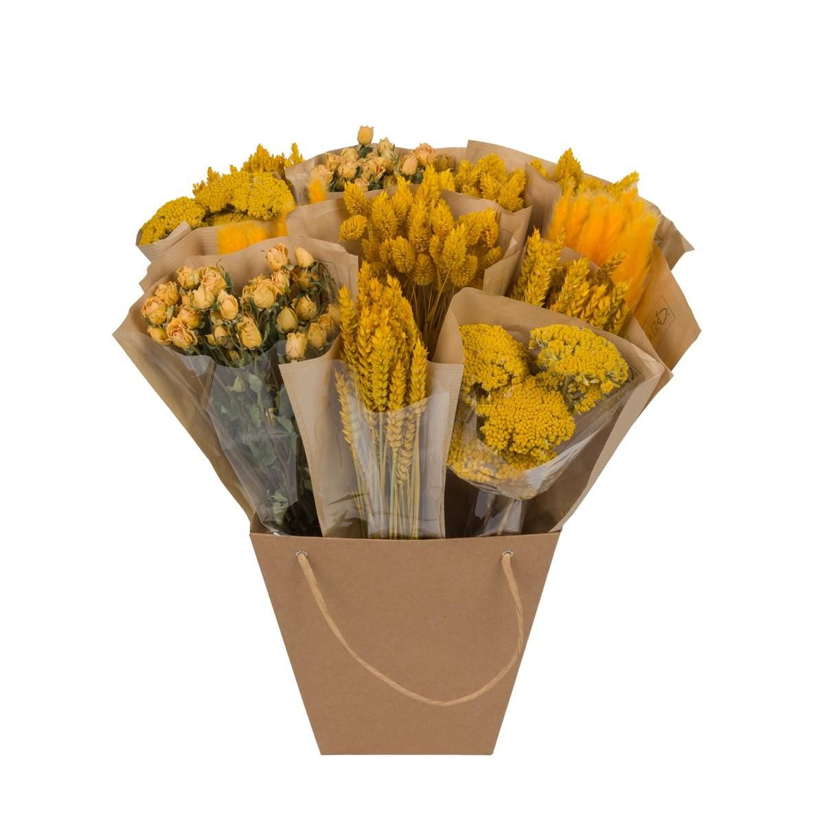Getrocknete Blumen – Dried Mono Mix – Gelb – ca. 50cm