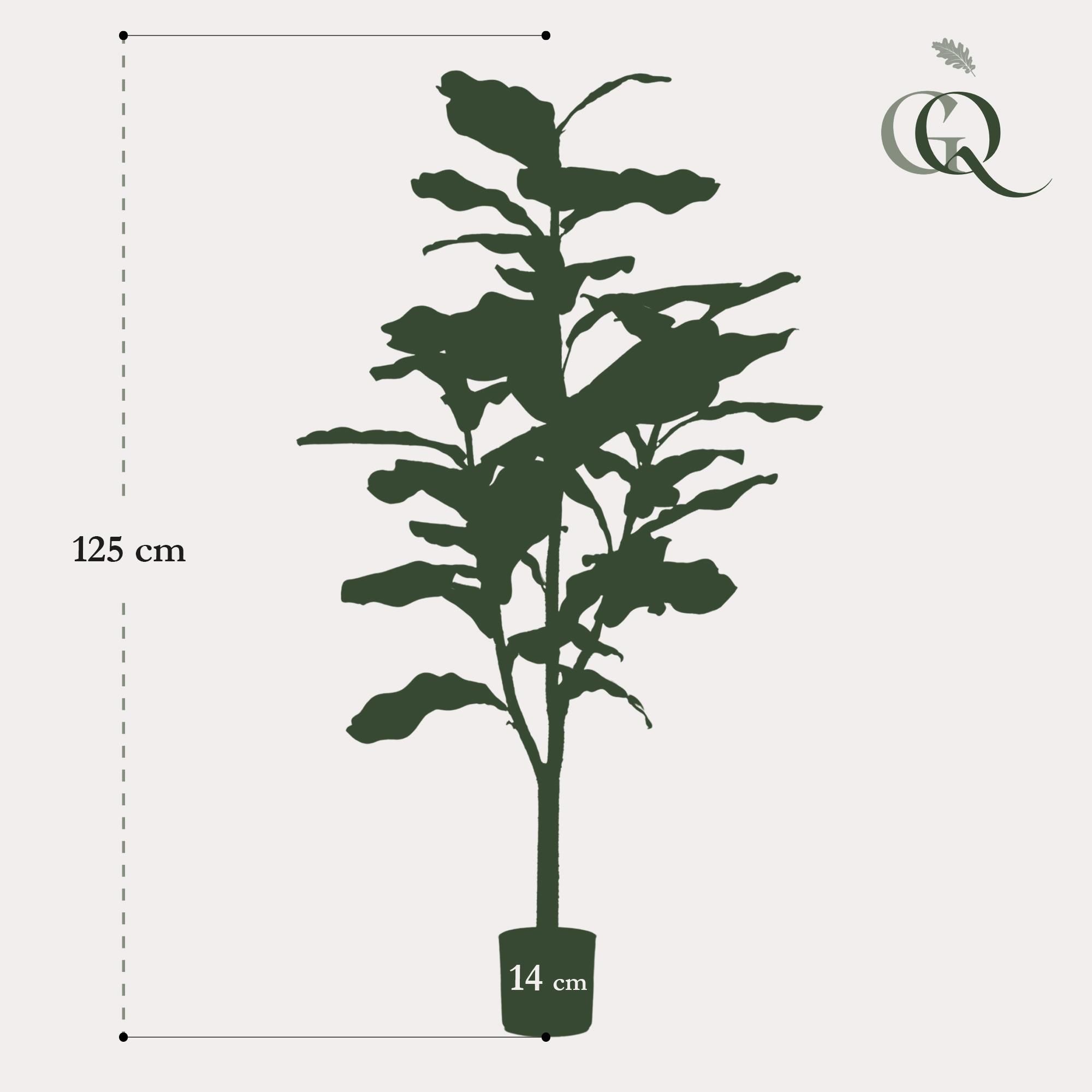 Kunstpflanze Ficus Lyrata – elegante Tabakspflanze