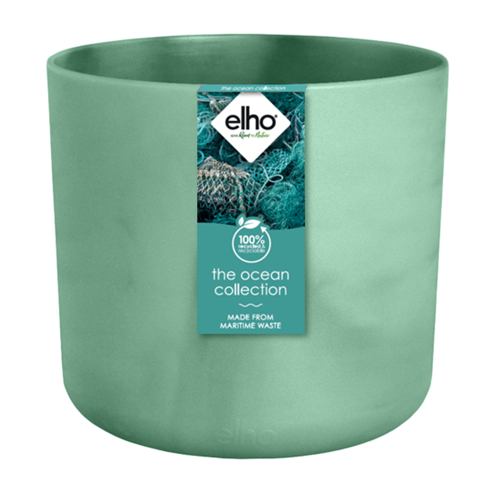 Elho Ocean Round Pflanztopf modern blau