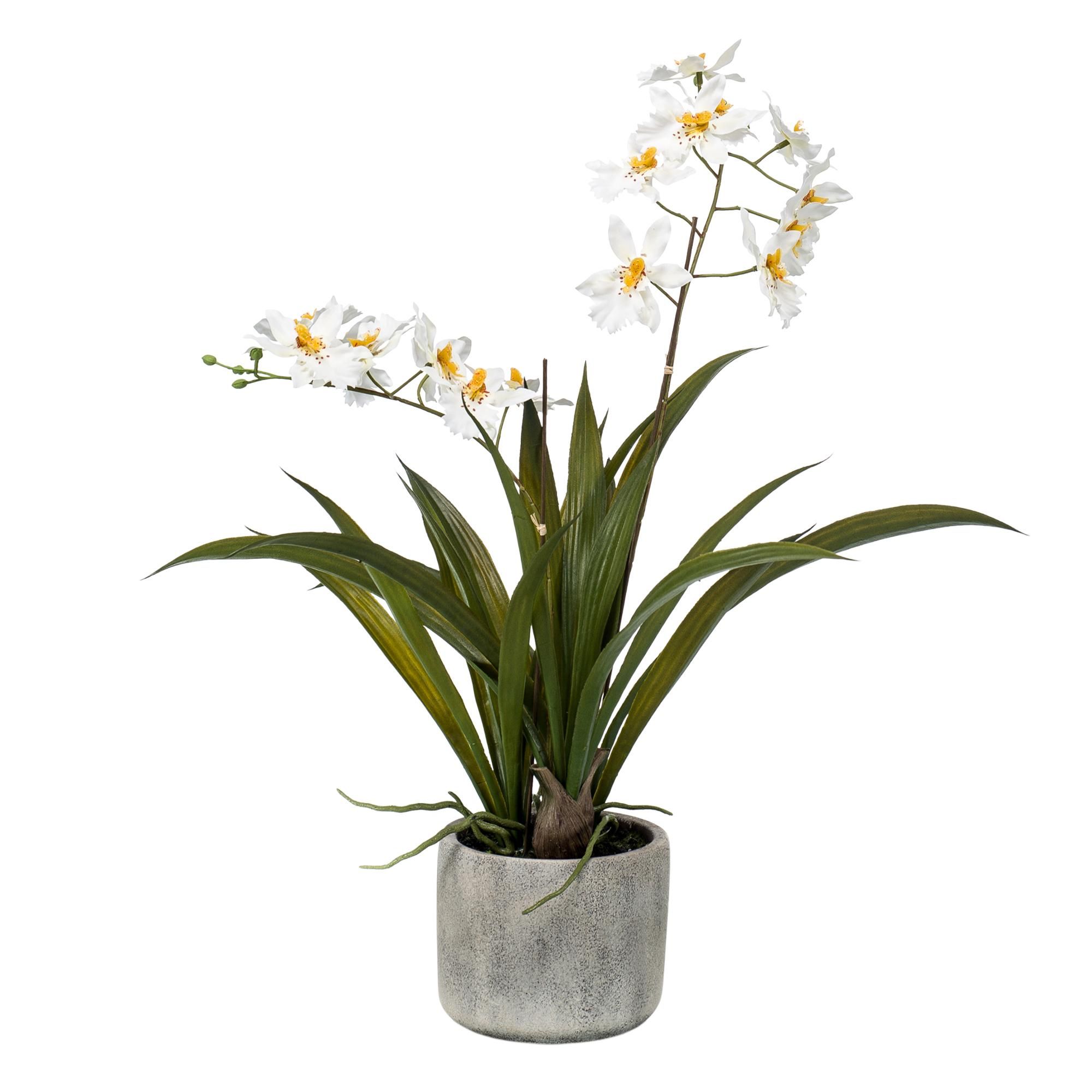 Kunst Orchidee – weiß – 45cm