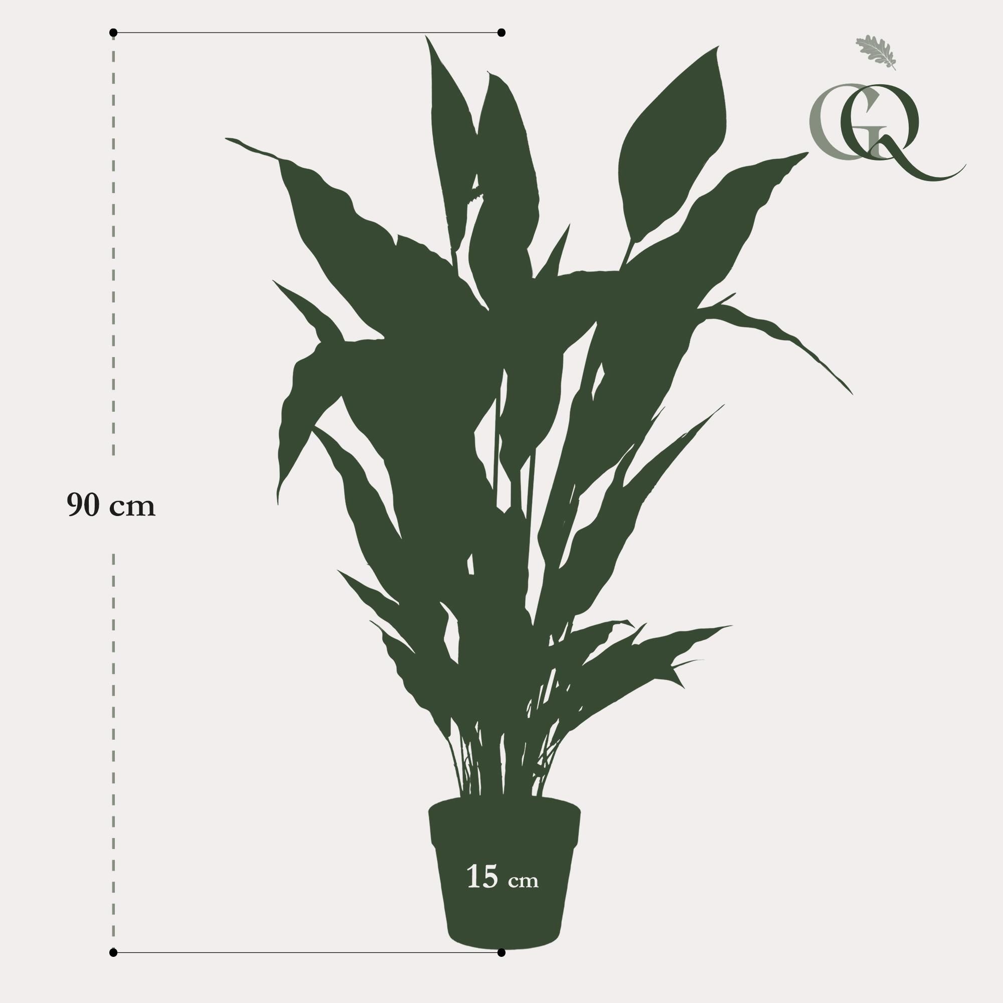 Kunstpflanze Spathiphyllum – Löffelpflanze – 90 cm
